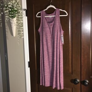 Sleeveless Pink Midi Dress